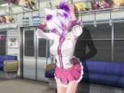 3D HENTAI Schoolgirl didn't wear panties on the train (PART 2) 5/16