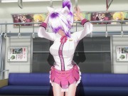 3D HENTAI Schoolgirl didn't wear panties on the train (PART 2) 6/16