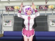 3D HENTAI Schoolgirl didn't wear panties on the train (PART 2) 7/16