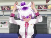 3D HENTAI Schoolgirl didn't wear panties on the train (PART 2) 8/16