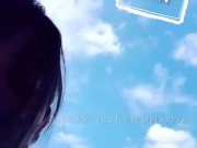 【オナニー記録】ベランダで周りを気にしながらOL野外露出[Masturbation record] While worrying about the surroundings,rub my pussy 16/16