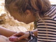 My hot teen girlfriend gave me an amazing blowjob on the top of a greek mountain! 16/16