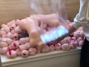 【個人撮影】総額100万円以上⁉︎ オナホール４００個で、オナホ風呂を作ってみた!  Japanese Amateur Squirt  masturbation sex  anal オナニストたけ 12/16