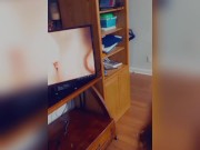 Pregnant and Horny Milf Watches and Fantasized of Gangbang - Cums Fast 8/16