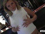 Busty Teen Striptease in Bar 6/16