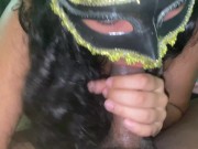 La mejor mamada profunda del mundo, me saca la leche y se la come toda! 9/16