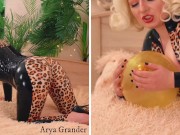 Sexy big ass fetish kinky MILF Arya Grander teasing in latex 13/16