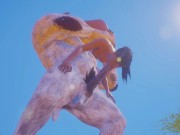 Оливию трахает Furry Монстр вставляет конский член в тугую киску и задницу 11/16