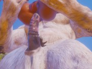 Оливию трахает Furry Монстр вставляет конский член в тугую киску и задницу 16/16