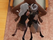 A2 and 2b lick 9s' delicate penis 15/16
