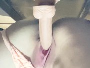 盗撮風 廊下から挿入部が丸見え!? ネットカフェでディルドオナニー 素人 個人撮影 自撮り 露出 羞恥プレイ好き女子 15/16