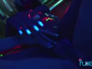 Neon porn threesome 14/16