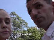 HUNT4K Hunter pays a lot of money for chance to fuck blonde near her BF 7/16