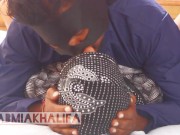 Hot hijabi cumshot with cock sucking and pussy licking in 69, foreskin play, creampie ending 15/16