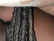 HOT POV EBONY - DD fucking her man’s best friend 3/16