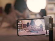 Sensual Lesbian Sex With Sexy Brunette Babes 6/16