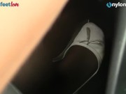 Redhead pedal pumping in ballet flats 1/16