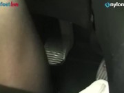 Redhead pedal pumping in ballet flats 9/16