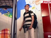 HORNYHOSTEL - SMALL TITS BLONDE LIKA STAR PRACTICE SEX WITH HER ROOMMATE - LETSDOEIT 1/16