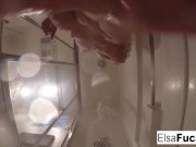 Tight teen Elsa Jean toys her wet pussy 10/16