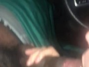 Slobbering blowjob at the in n out driveway (throatpie) 10/16