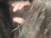 Slobbering blowjob at the in n out driveway (throatpie) 16/16