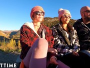 POV Poly Lesbians Enjoy Fingering During Hot Massage 4/16