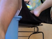 Undertable Footjob Tease - Check us out on C4S!!! 2/16