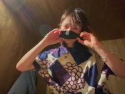 綺麗なまんこから超大量に溢れ出る精子がエロい！岩盤浴の休憩所で隠れてドキドキ中出しSEX(前半)♡RYO＆YUU♡素人カップル/野外/露出/中出し/10代/美少女/スリム/パイパン/フェラ/スマホ撮影 4/16