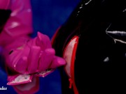 Gag play lesbian hot sex video FemDom Mistress Arya Grander and her submissive MILFie girl 9/16