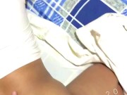 Thick Asian Teen With 40 inch Ass Sucks Cock While Showing Her Thick Asian Thighs 6/16