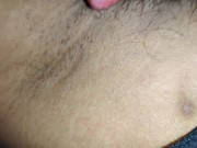 she really enjoyed licking her hairy armpits 2/16