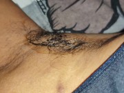 she really enjoyed licking her hairy armpits 6/16