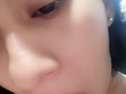 Playing with my dildo with bitch my face. 2/16