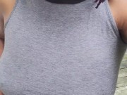 Went outside to pee my panties and slurp some up 2/16