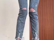 couldnt hold it anymore and piss down my legs 12/16