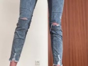 couldnt hold it anymore and piss down my legs 14/16