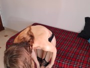 Try On - Ass And Crotchless Sexy Black Lingerie 8/16