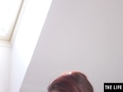 Watch her big natural tits jiggle as she masturbates frantically 4/16