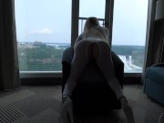 White Bodysuit 10 inch stilettos creampie  5/16