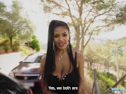 Public Agent Ebony with fucking massive natural tits fucked outdoors 5/16