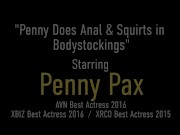 Squirting Redhead In Red Bodystockings Penny Pax Shoots Her Girly Glaze! 1/16