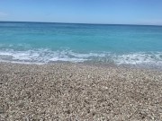 Island Holiday Sex - Big Boobs Cowgirl on Public Beach 3/16