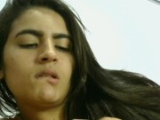 Brunette sucking my cock and drinking milk 1/16