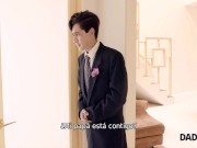 DADDY4K Hombre astuto seduce a su linda novia antes de la ceremonia de la boda 15/16