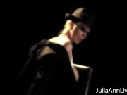 Busty Theatrical MILF Julia Ann Gets Some Cum In The Middle Of The Stage! 3/16