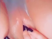 Touching my fat pussy in bath 4/16