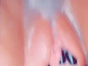 Touching my fat pussy in bath 5/16