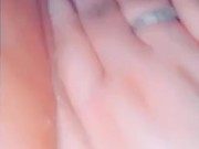 Touching my fat pussy in bath 6/16