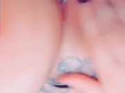 Touching my fat pussy in bath 8/16